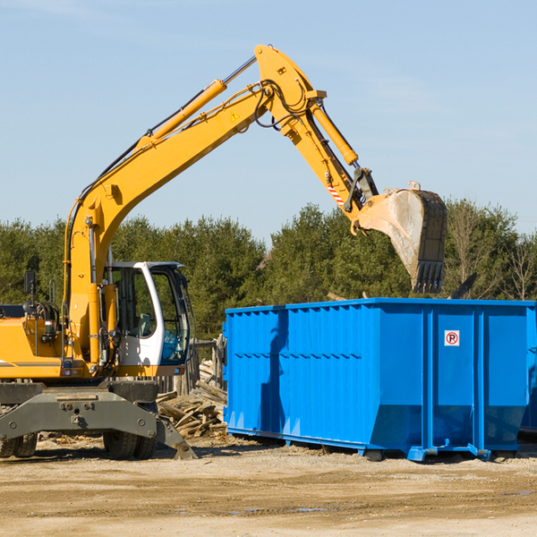 can i choose the location where the residential dumpster will be placed in Simpson WV